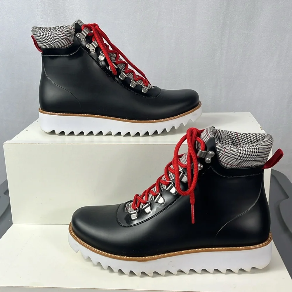 Anthropologie Bernardo‎ Winnie High-Top Hiker Rain-Boot.